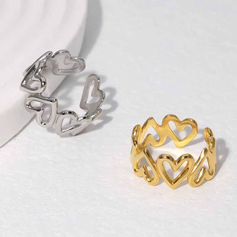 Hollow Hearts ring